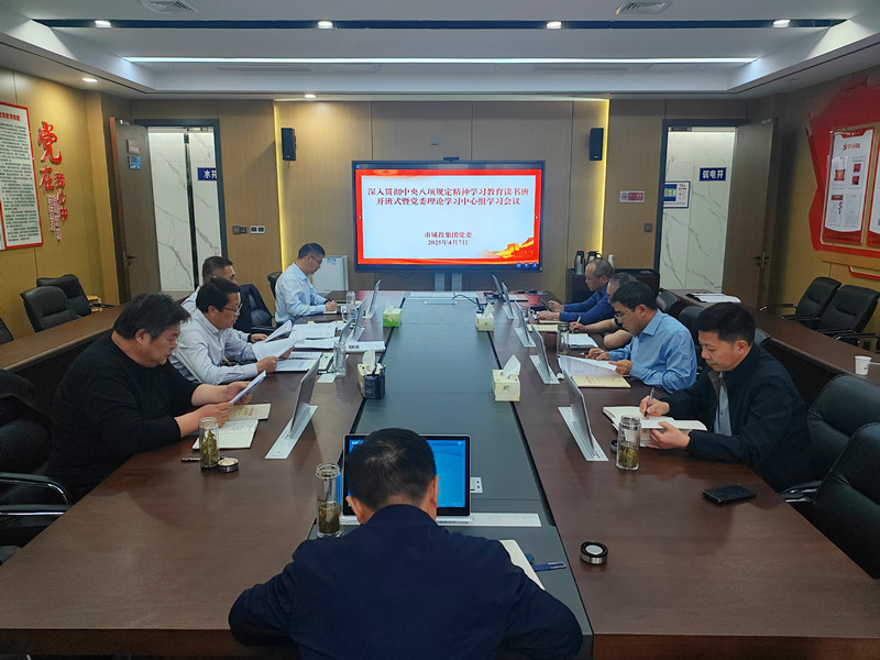 市城投集团党委举办深入贯彻中央八项规定精