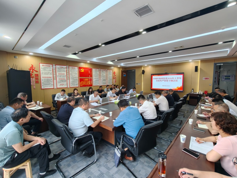市城投集团党委召开全面从严治党专题会议